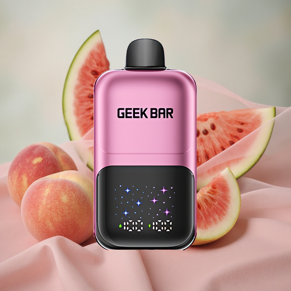 Broskev & Meloun GEEK BAR 2GO 50000 Puffs Interaktivní velký displej velkoobchod Česká Republika
