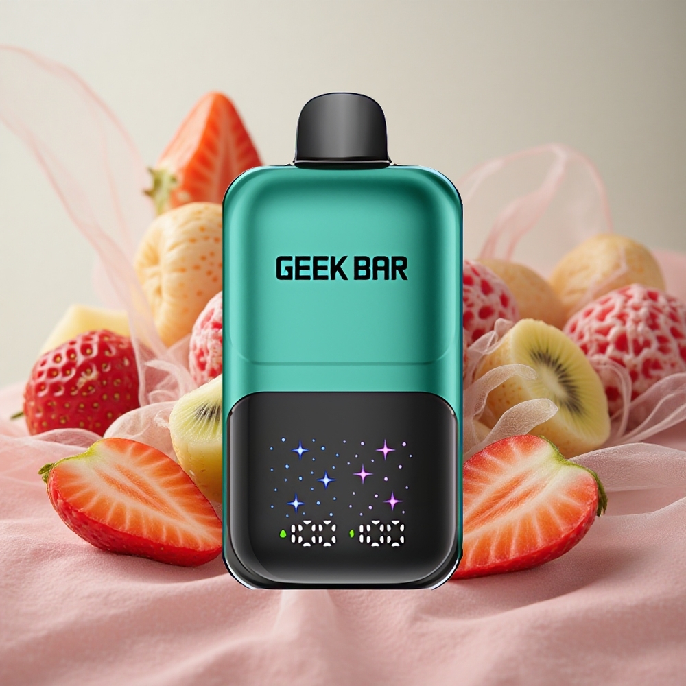 Jahoda & Kiwi GEEK BAR 2GO 50000 Tahů Interaktivní Velký Displej velkoobchod Česká Republika