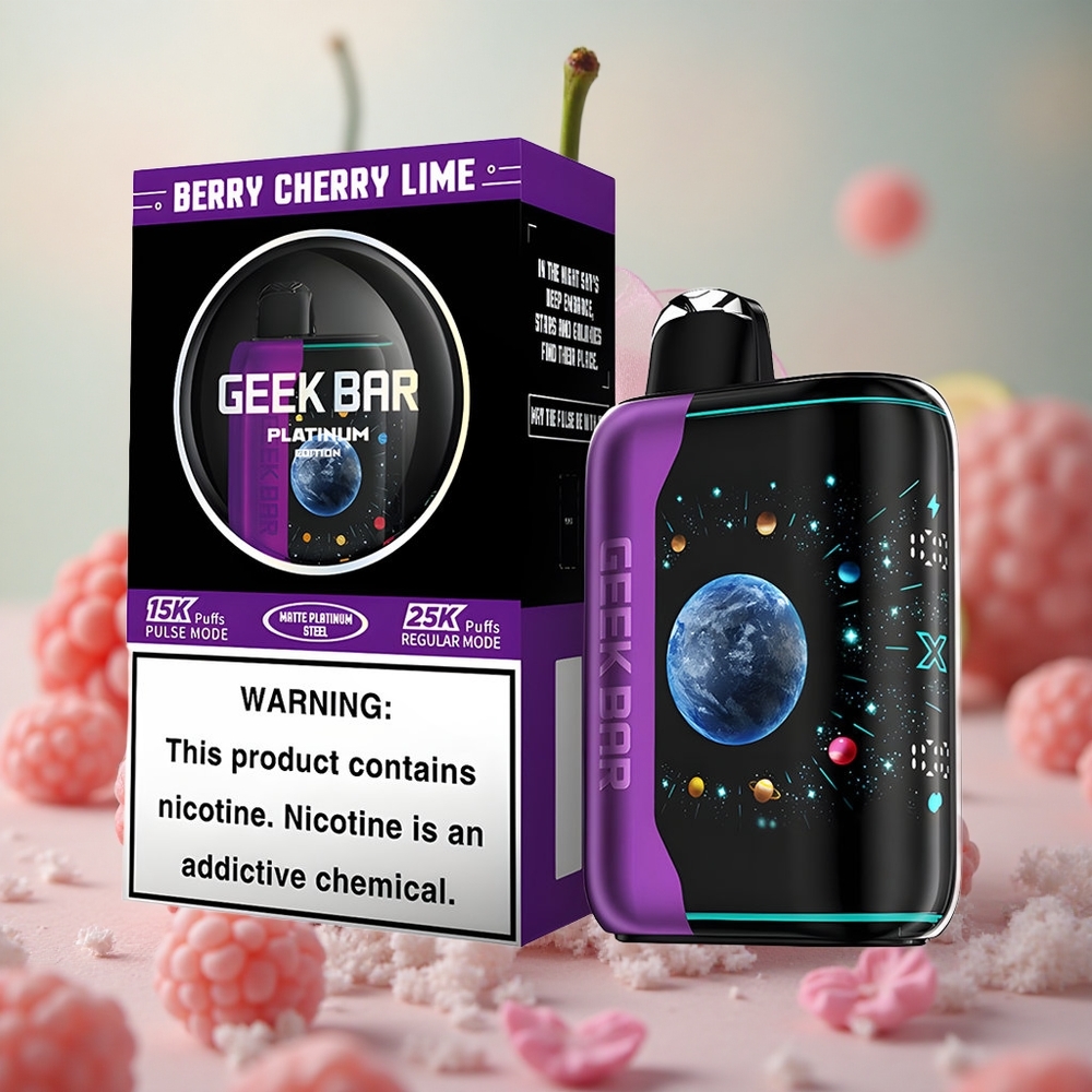 Bobří třešeň limetka GEEK BAR Platinum Edition Až 25000 šluků 20mL tekutiny velkoobchod Česká Republika