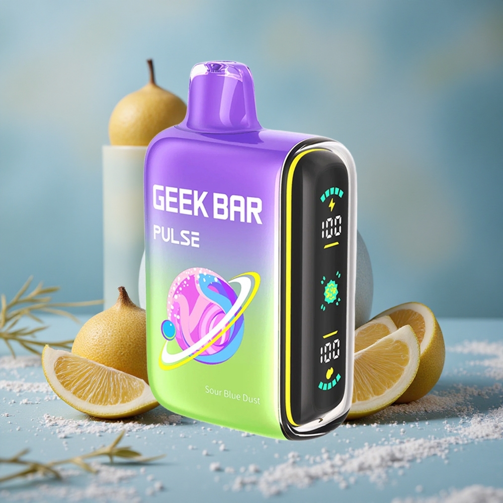 Kyselá příchuť GEEK BAR Pulse 15000 Puffs Jednorázová e-cigareta s 16ML náplní a 650 mAh baterií velkoobchod Česká Republika