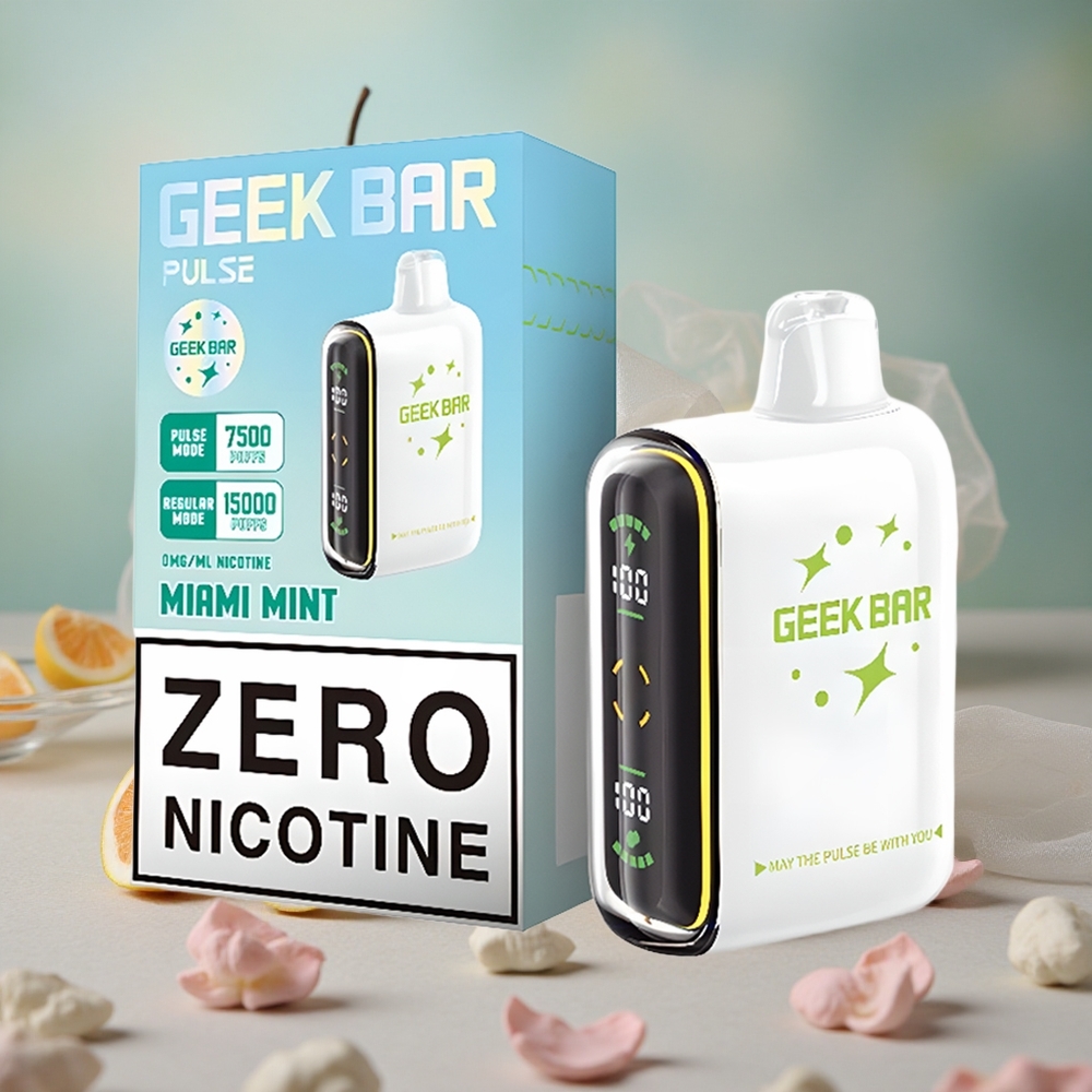 Mentol-Jahoda GEEK BAR Pulse 15000 Puffs 16ML Kapacita E-liquid, USB Type-C velkoobchod Česká Republika