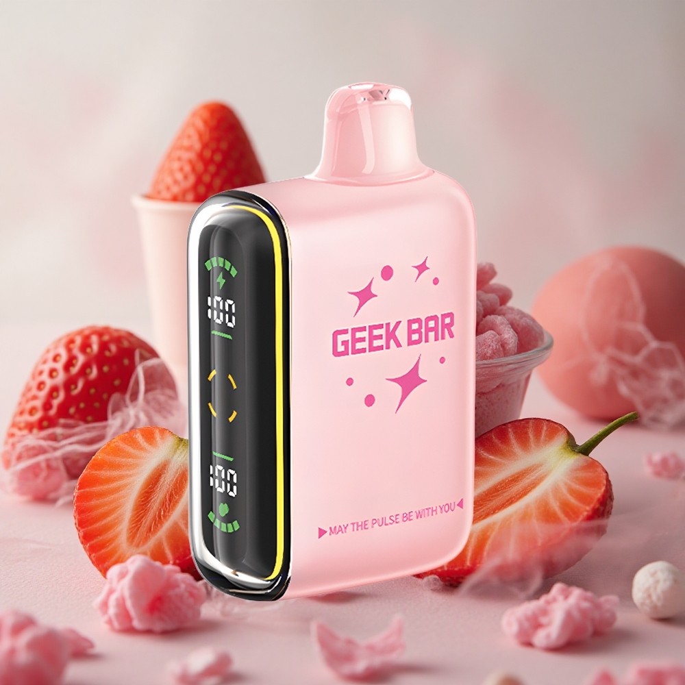 Mentol-Jahoda GEEK BAR Pulse 15000 Puffs 16ML Kapacita E-liquid, USB Type-C velkoobchod Česká Republika