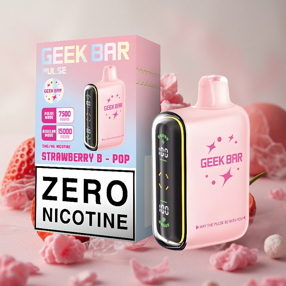 Mentol-Jahoda GEEK BAR Pulse 15000 Puffs 16ML Kapacita E-liquid, USB Type-C velkoobchod Česká Republika
