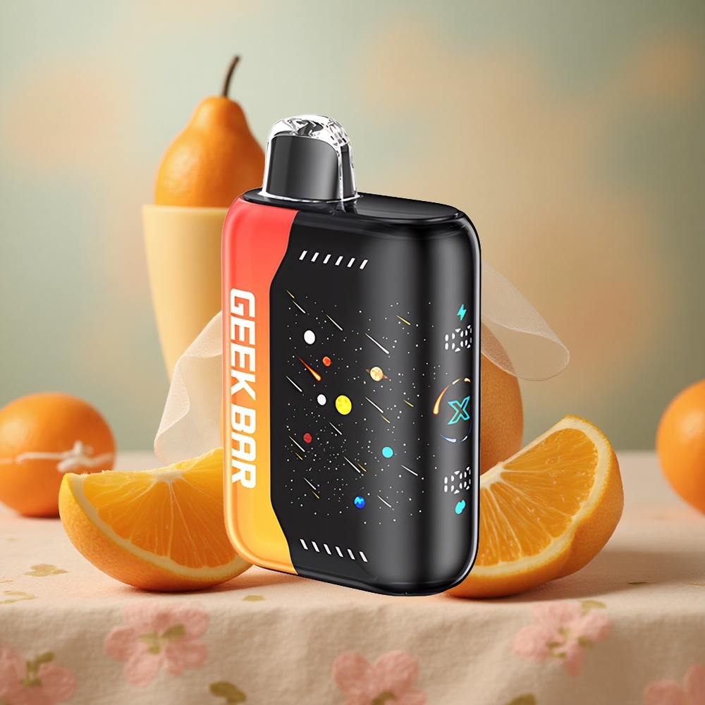 Oranžový Dračí GEEK BAR Pulse X 42K šluků Meteor Edition s 820mAh rychlonabíjením velkoobchod Česká Republika