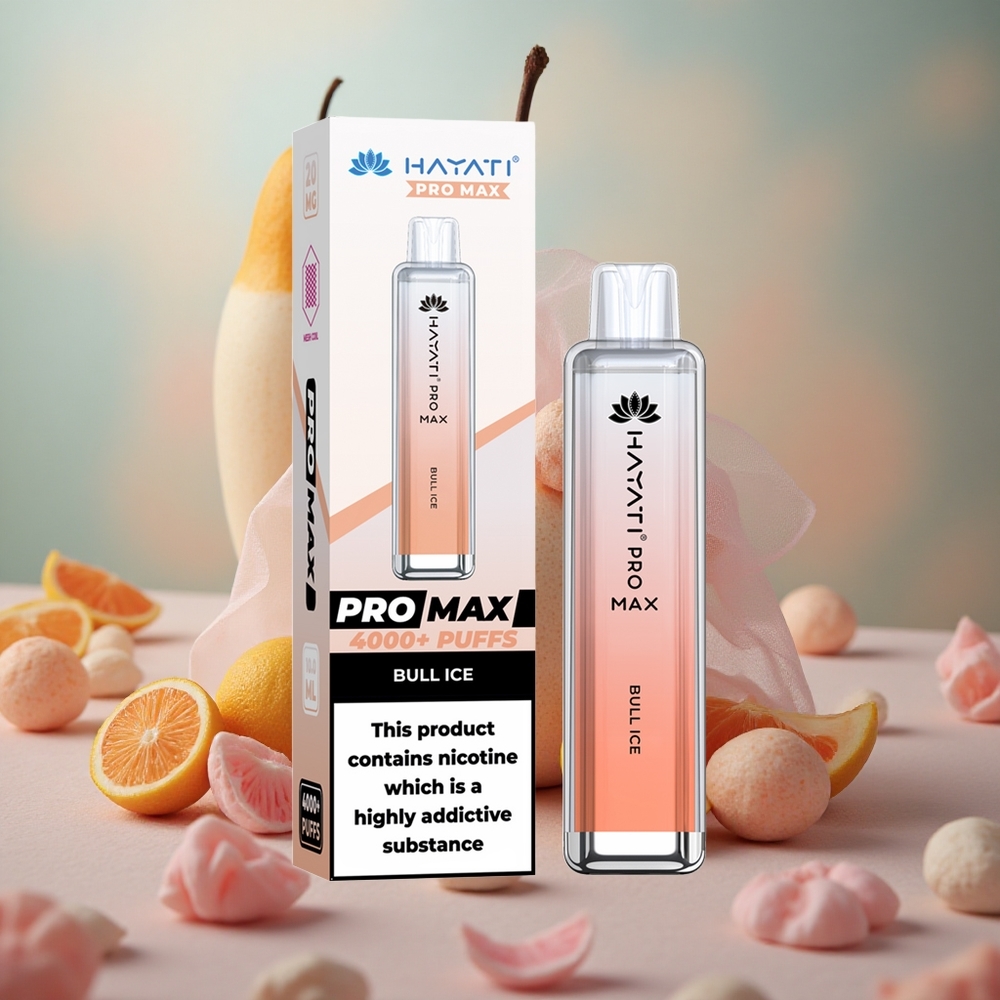 Býlí led Hayati Pro Max 4000 Puffs Jednorázová e-cigareta s 2% 5% Nikotinu a nabíjecí baterií velkoobchod Česká Republika