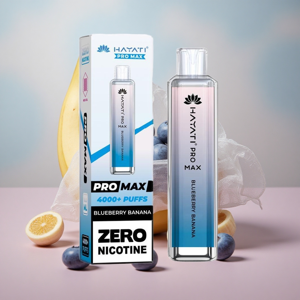 Borůvka Banán Hayati Pro Max 4000 Puffs Jednorázová E-cigareta s 2% 5% Nikotinu a 1400mAh Baterií velkoobchod Česká Republika