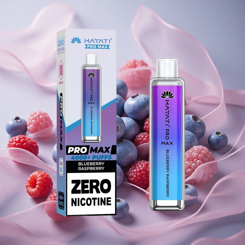Borůvka Malina Hayati Pro Max 4000 Puffs Jednorázová E-cigareta s 2% 5% Nikotinu a 1400mAh Baterií velkoobchod Česká Republika
