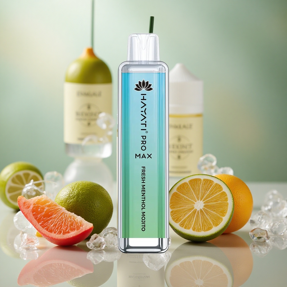Svěží Mentol Mojito Hayati Pro Max 4000 Puffs Jednorázová Vape s 2% 5% Nikotinu a Nabíjecí Baterií velkoobchod Česká Republika