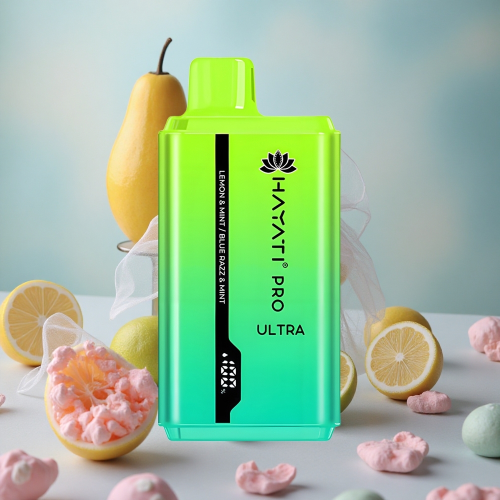 Citron & Máta & Borůvková Ráže & Máta Hayati Pro Ultra 15000 Puffs Objem E-liquidu: 2 12ml velkoobchod Česká Republika
