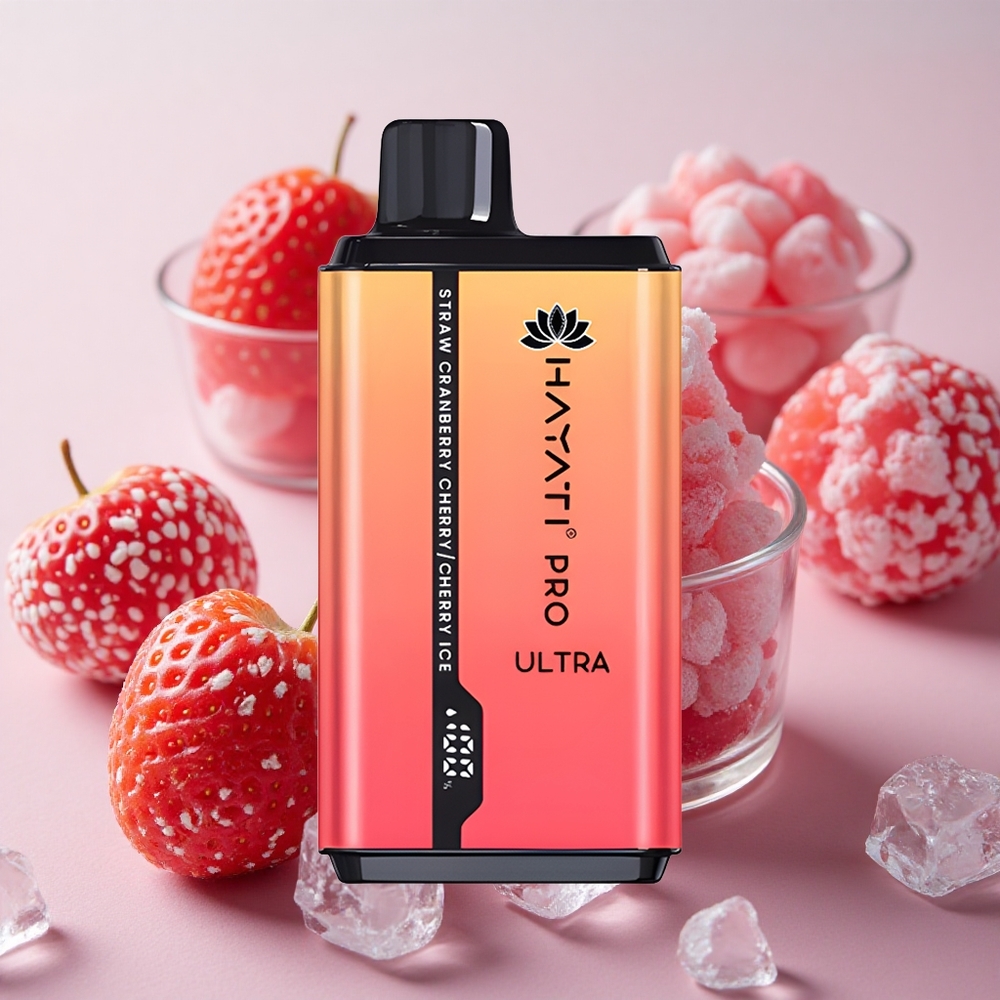 Jahoda Brusinka Třešně-Ledová Cherry Hayati Pro Ultra 15000 Puffs 850mAh baterie 2 12ml náplň velkoobchod Česká Republika