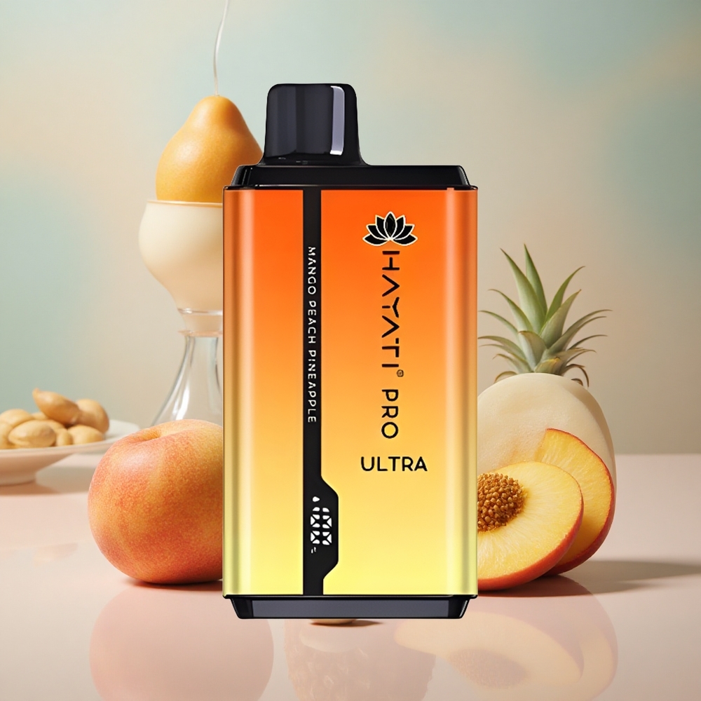 Mango Broskev Ananas Hayati Pro Ultra 15000 Potahů 850mAh 2 12ml velkoobchod Česká Republika