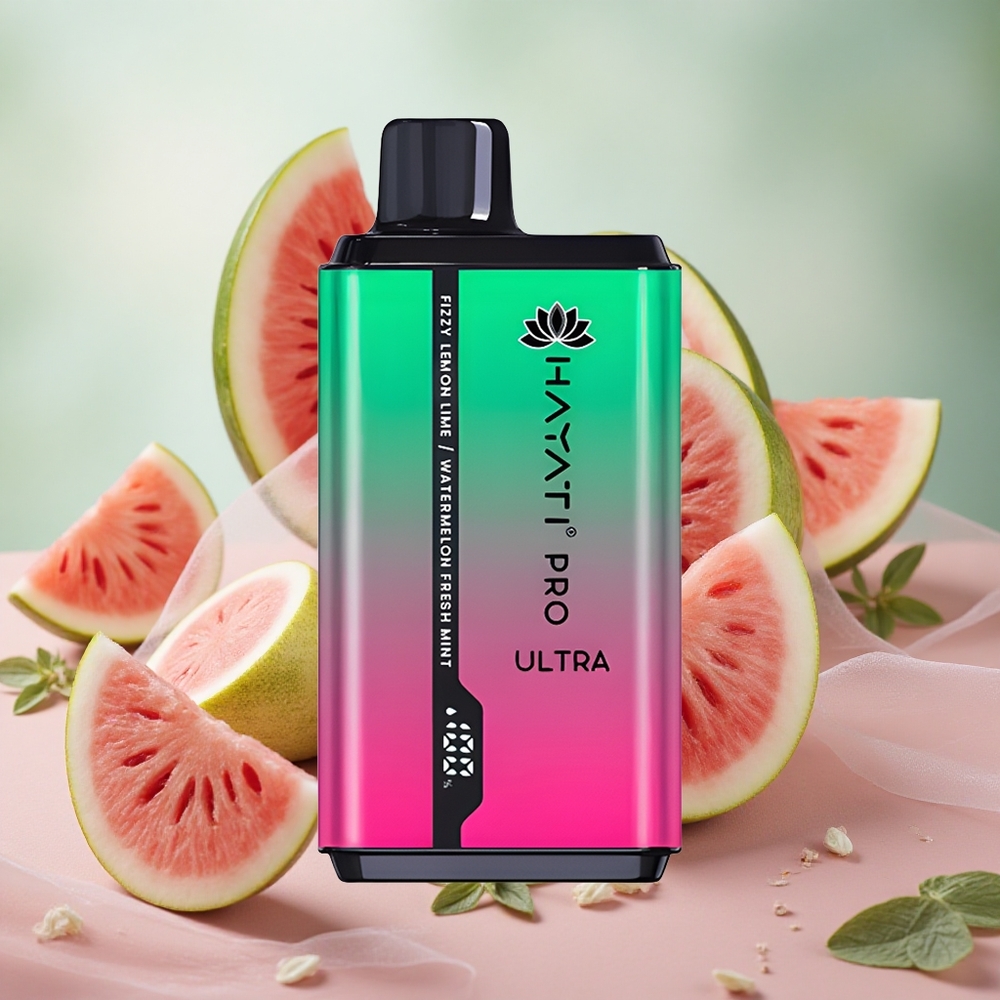 Šumivá Citron & Limetka Hayati Pro Ultra 15000 Puffs 2 12ml E-Kapalina 49 Příchutí velkoobchod Česká Republika