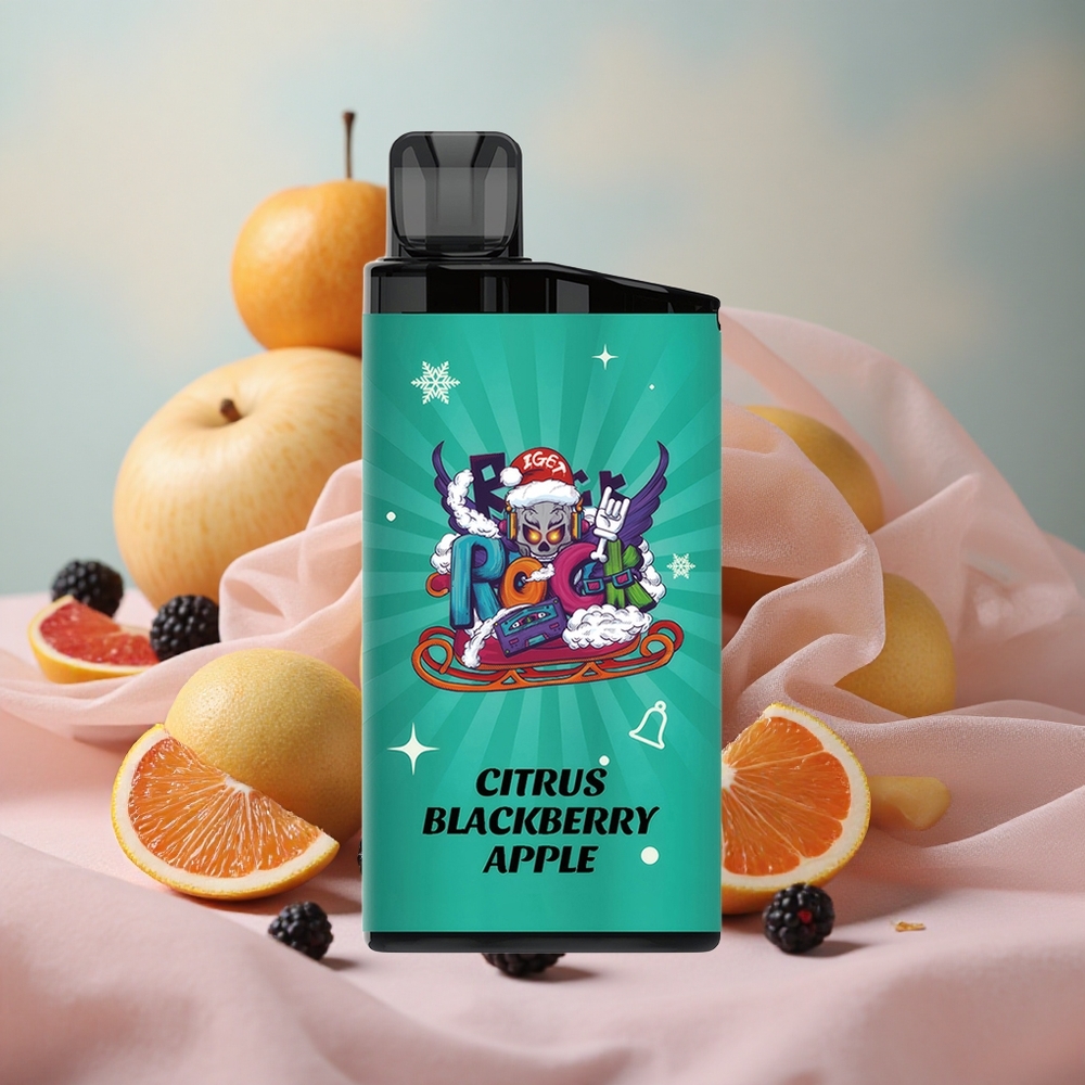 Citron Ostružina Jablko IGET Bar až 3500 šluků Jednorázová Vape 1400 mAh velkoobchod Česká Republika