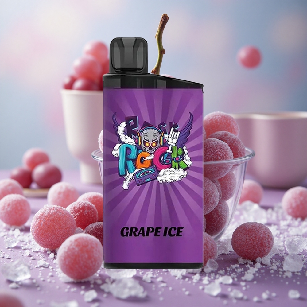 Hroznový led IGET Bar 3500 Puffs Jednorázová Vape, až 3500 potáhnutí, 1400 mAh baterie, velkoobchod Česká Republika