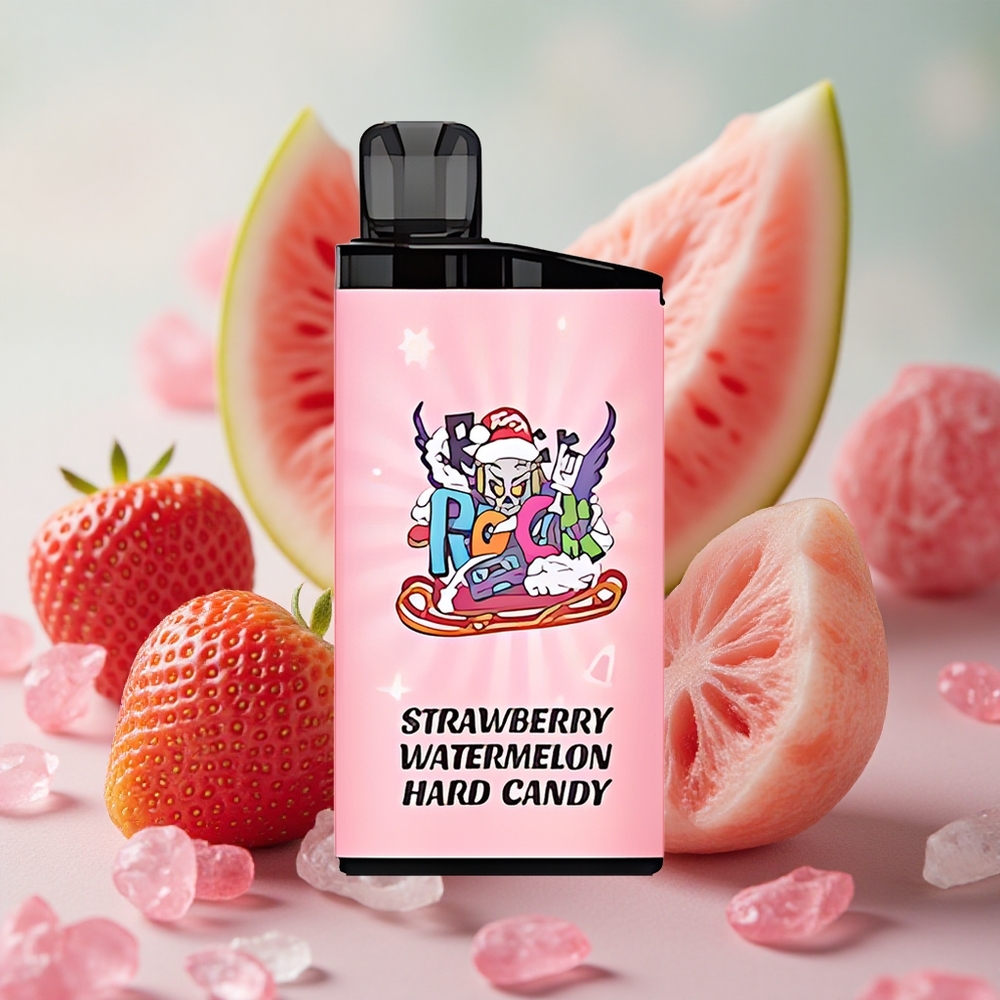 Jahoda Vodní Meloun Hard Candy IGET Bar 3500 Puffs, 1400 mAh, 78g, velkoobchod Česká Republika
