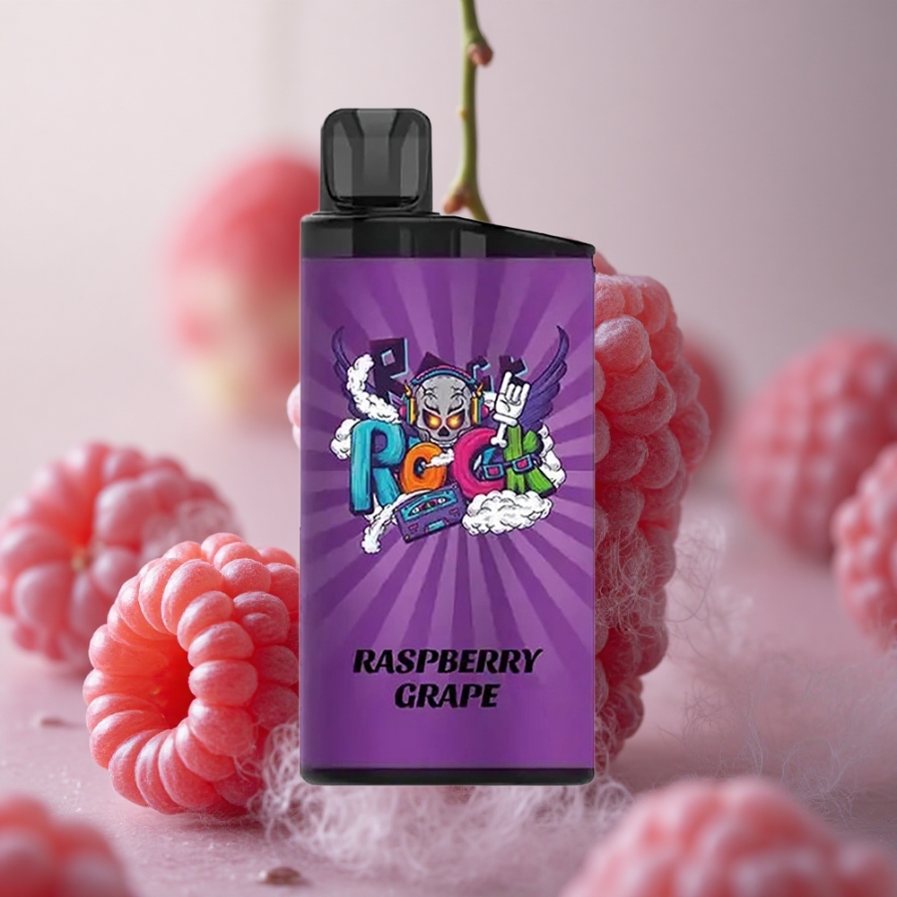 Malina Hroznový IGET Bar 3500 Puffs Jednorázová Vape, 1.2 Ohm Mesh Coil, 1400 mAh, velkoobchod Česká Republika