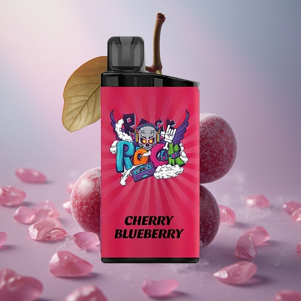 Třešňová Borůvka IGET Bar 3500 Puffs Jednorázová Vape, 1400 mAh, 1.2 Ohm Mesh Coil, velkoobchod Česká Republika