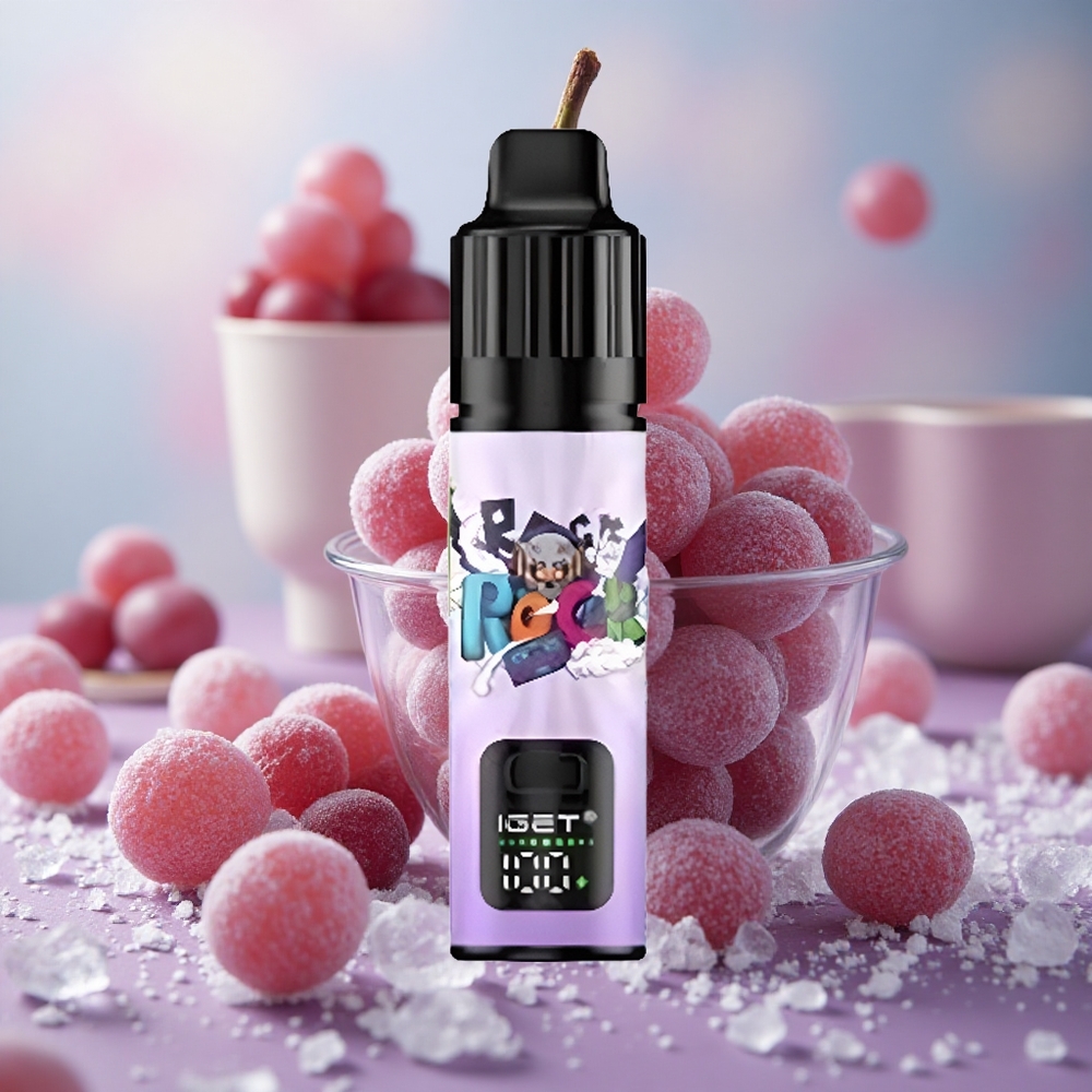 Hroznový led IGET BAR PLUS S3 POD 10000 Puffs 18 ml E-liquid 950 mAh Rechargeable velkoobchod Česká Republika