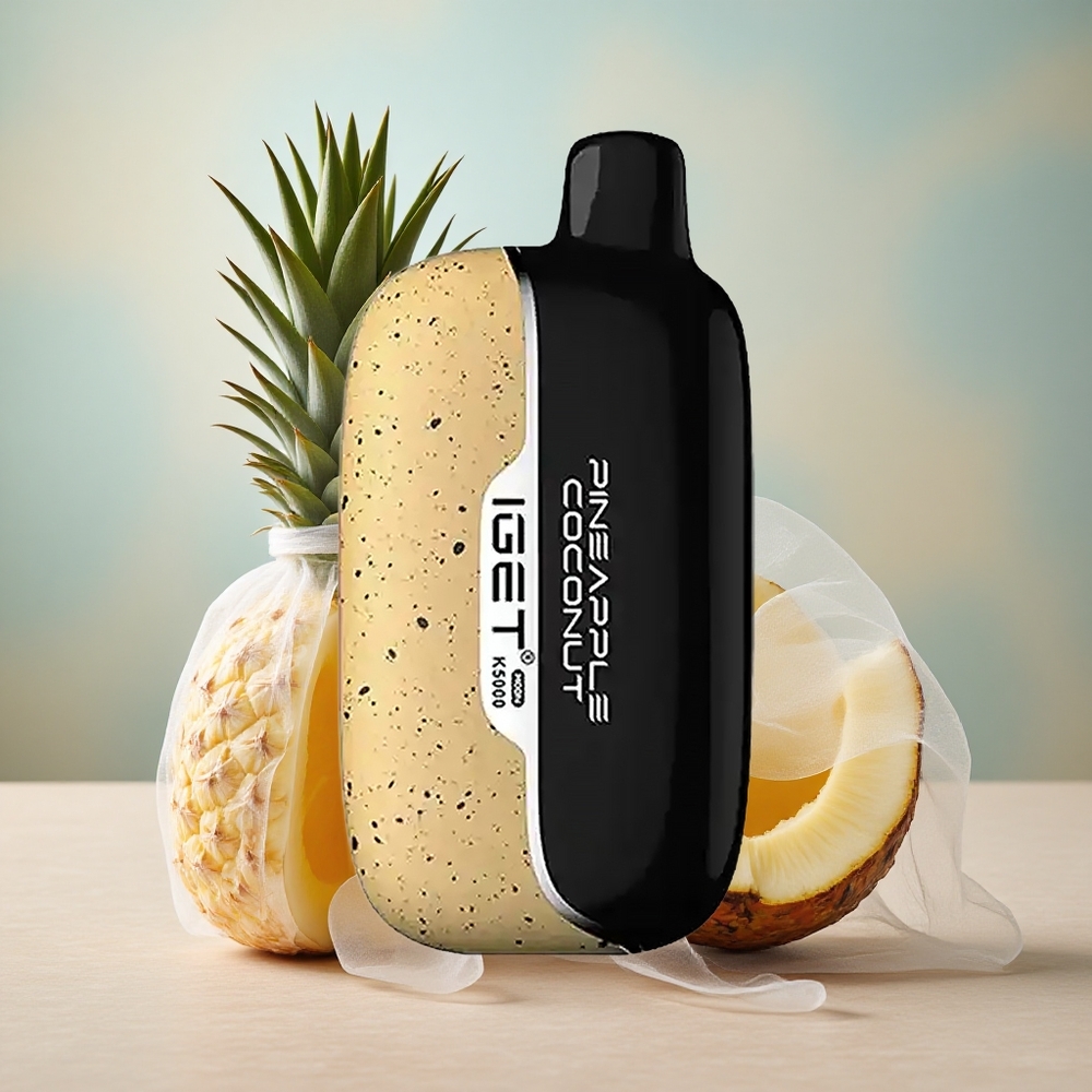 Ananas Kokos IGET Moon K5000 Puffs Jednorázová Vape, Váha: 81.5 g, Puff: Až 5000 Puffs, velkoobchod Česká Republika
