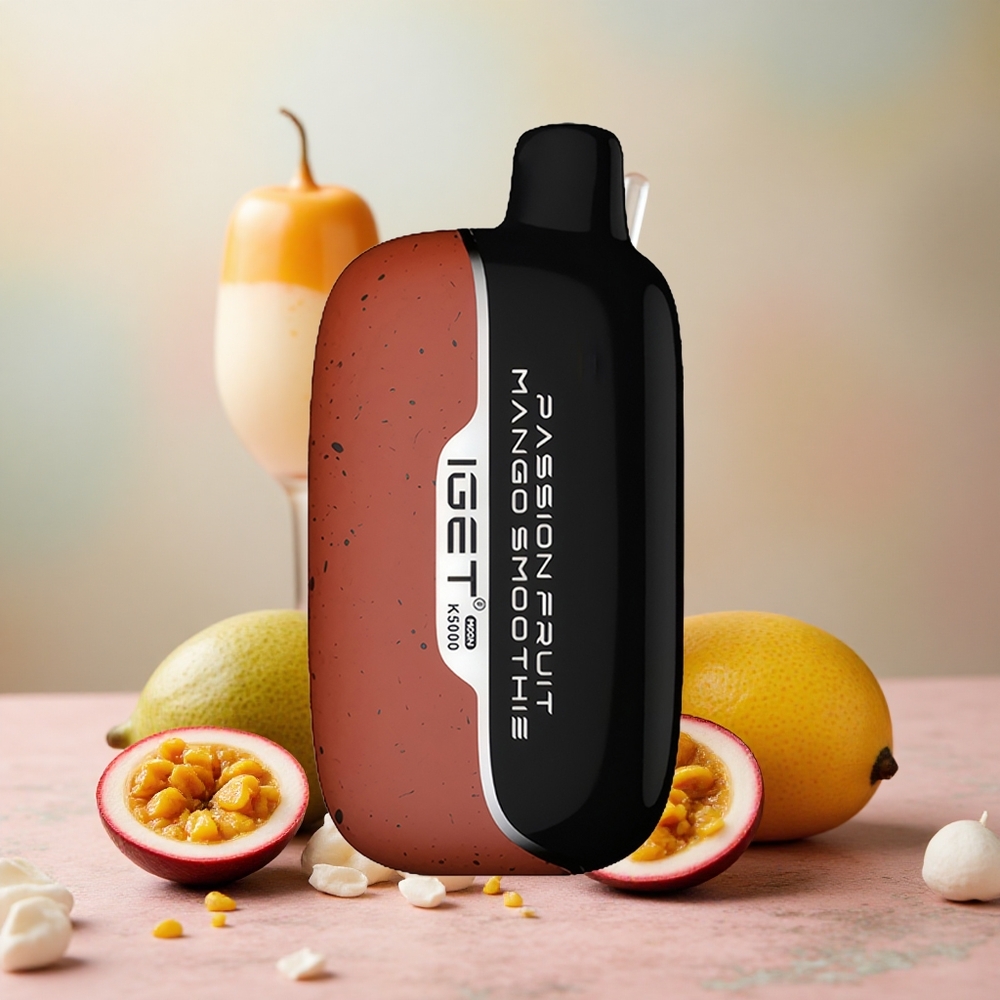 Maracuja Mango Smoothie IGET Moon K5000 Puffs Jednorázová Vape, až 5000 potahů, velkoobchod Česká Republika