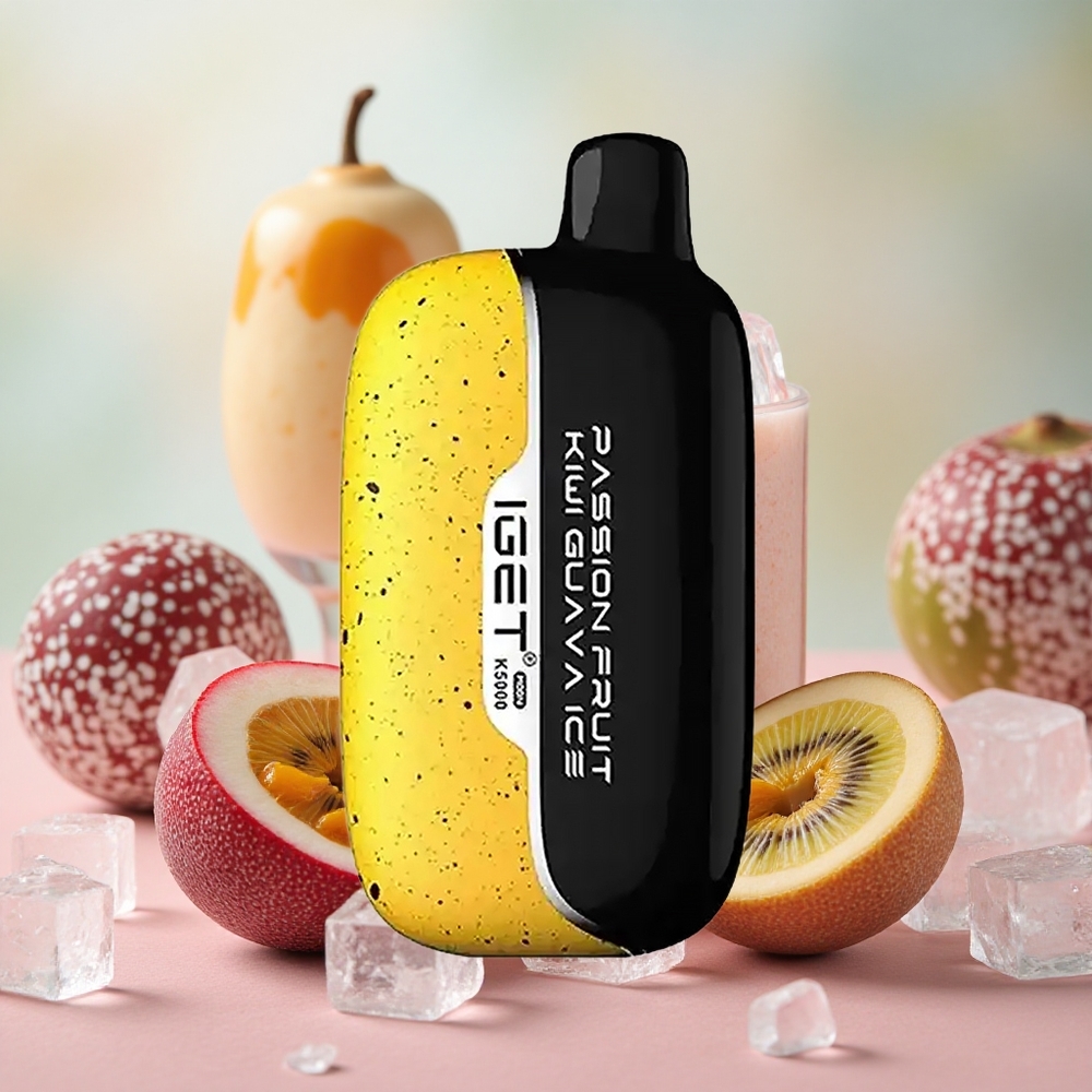 Passion Fruit Kiwi Guava Led (Maracuja Kiwi Guava Led) IGET Moon K5000 Puffs velkoobchod Česká Republika