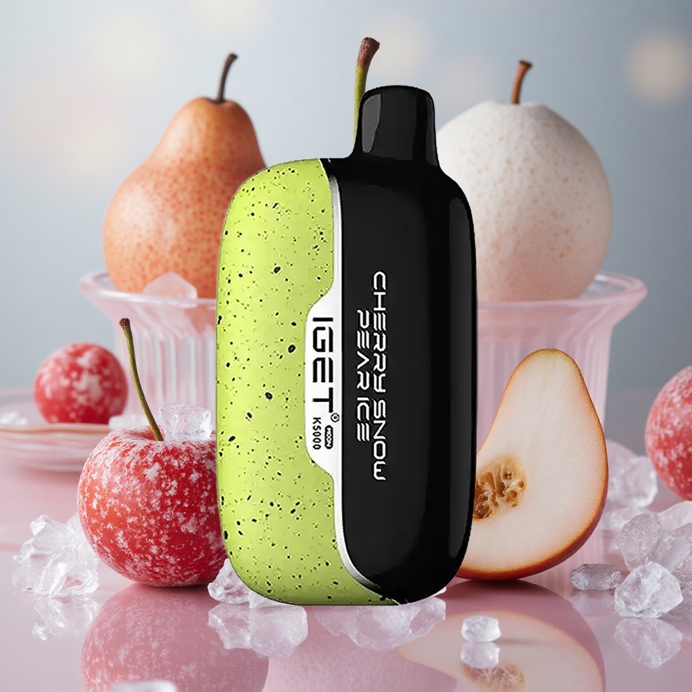 Třešňový Sněhový Hruškový Led IGET Moon K5000 Puffs Jednorázová Vape, velkoobchod Česká Republika