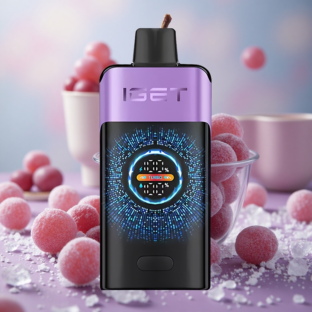 Hroznový led IGET ONE 12000 Puffs 2700 mAh Kapacita baterie a 0.6 ohm Dual Mesh Coil velkoobchod Česká Republika