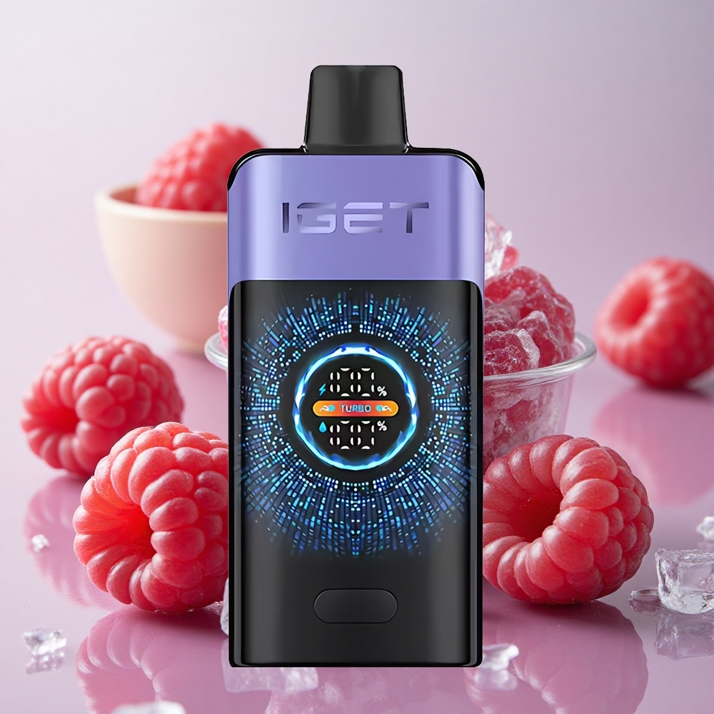 Malina Hroznový Led IGET ONE 12000 Puffs Jednorázová Vape 2700 mAh Kapacita Baterie velkoobchod Česká Republika