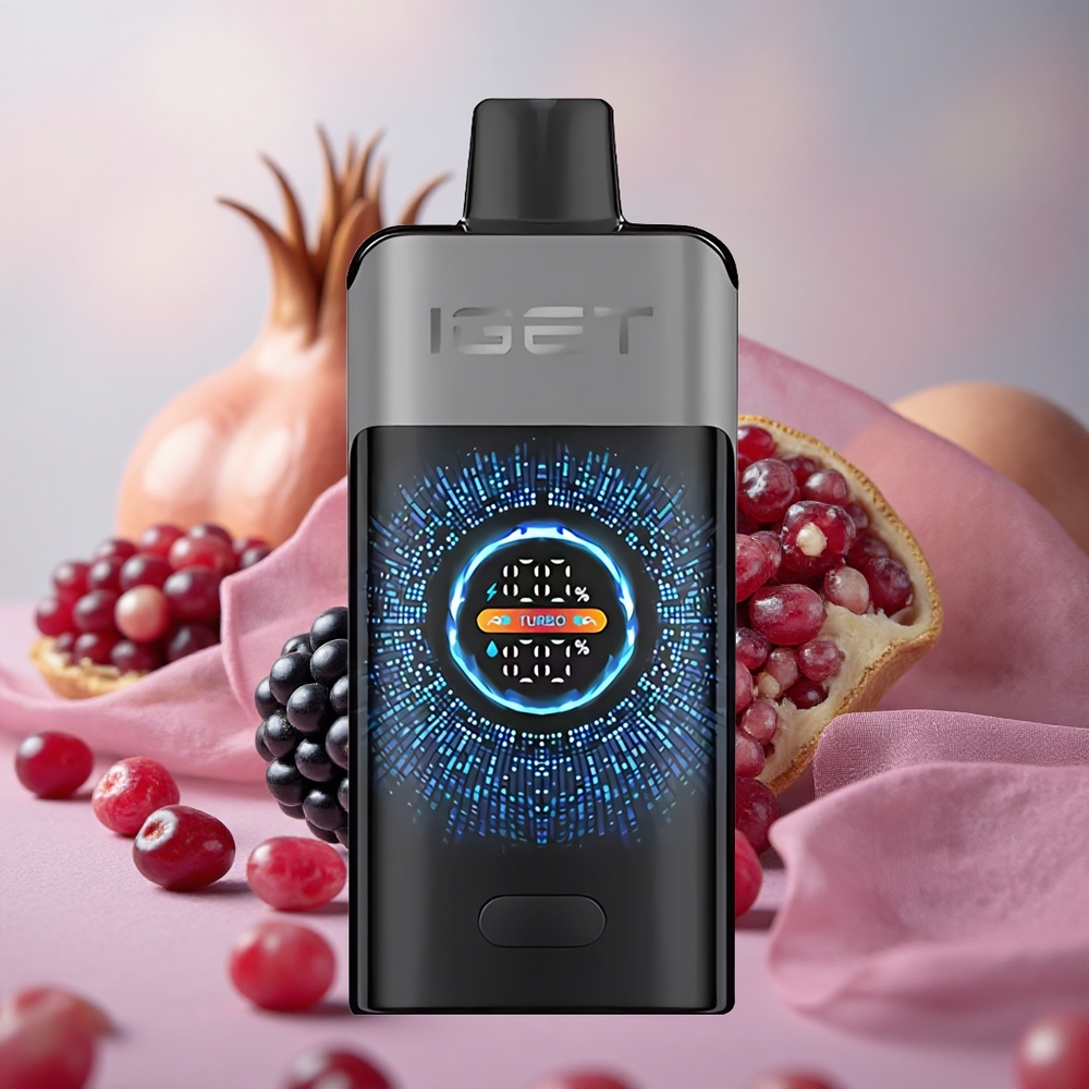 Ostružina Třešeň Granátové jablko IGET ONE 12000 Puffs Jednorázová Vape 2700 mAh Kapacita Baterie velkoobchod Česká Republika