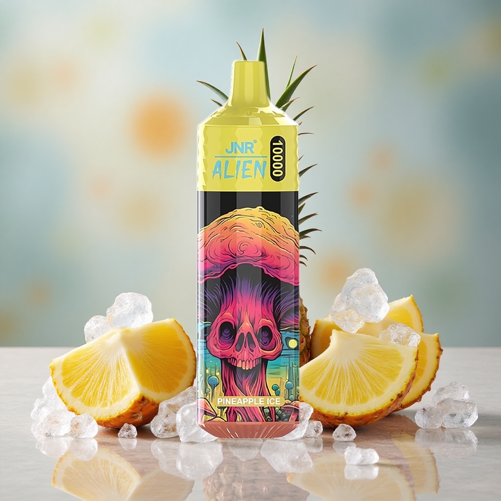 Ananasový led JNR Alien 10000 Puffs 850mAh Baterie 20ml Tekutina velkoobchod Česká Republika