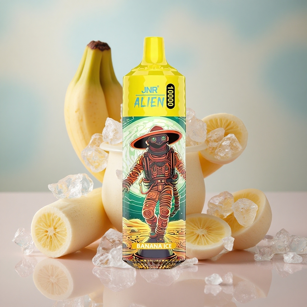 Banana Ledová JNR Alien 10000 Puffs 850mAh Baterie 20ml E-liquid velkoobchod Česká Republika