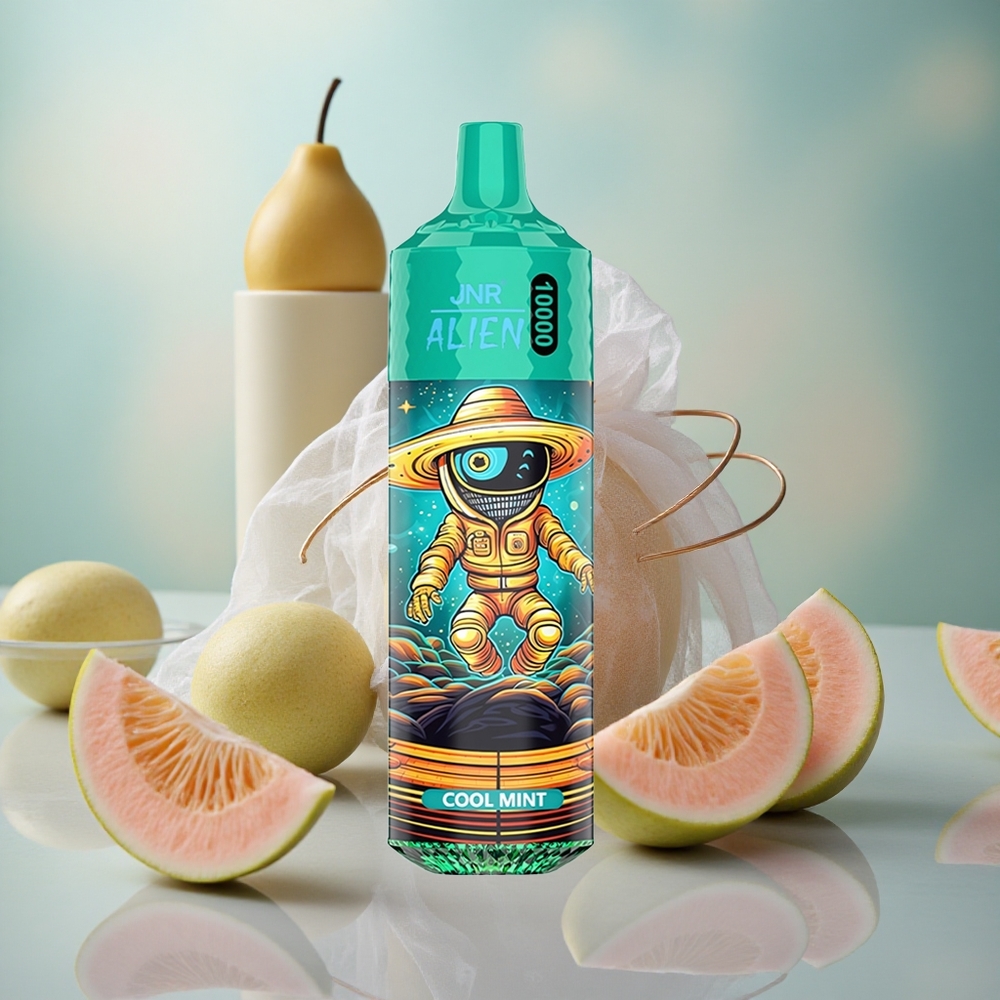 Chladivá máta JNR Alien 10000 Puffs 850mAh baterie 20ml e-liquid velkoobchod Česká Republika
