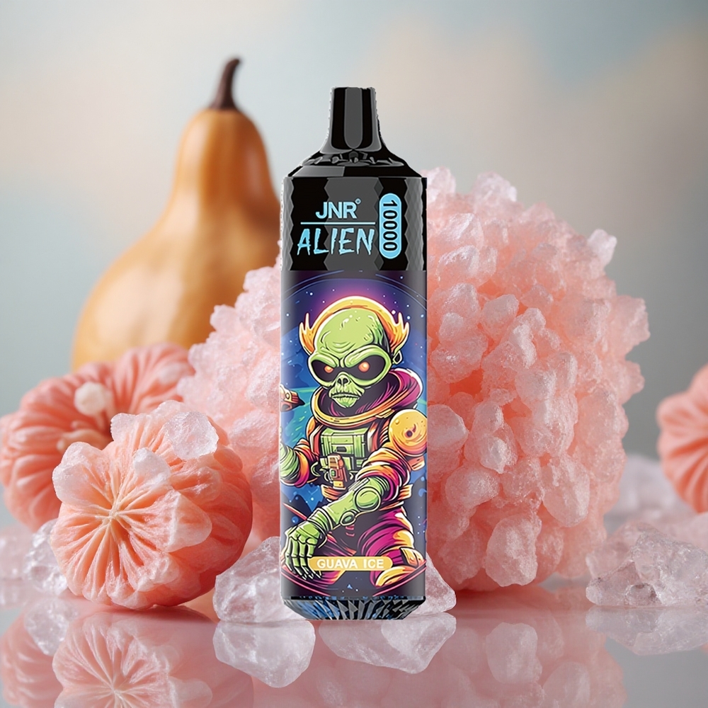 Guava ledová JNR Alien 10000 Puffs 850mAh kapacita baterie 20ml náplň velkoobchod Česká Republika