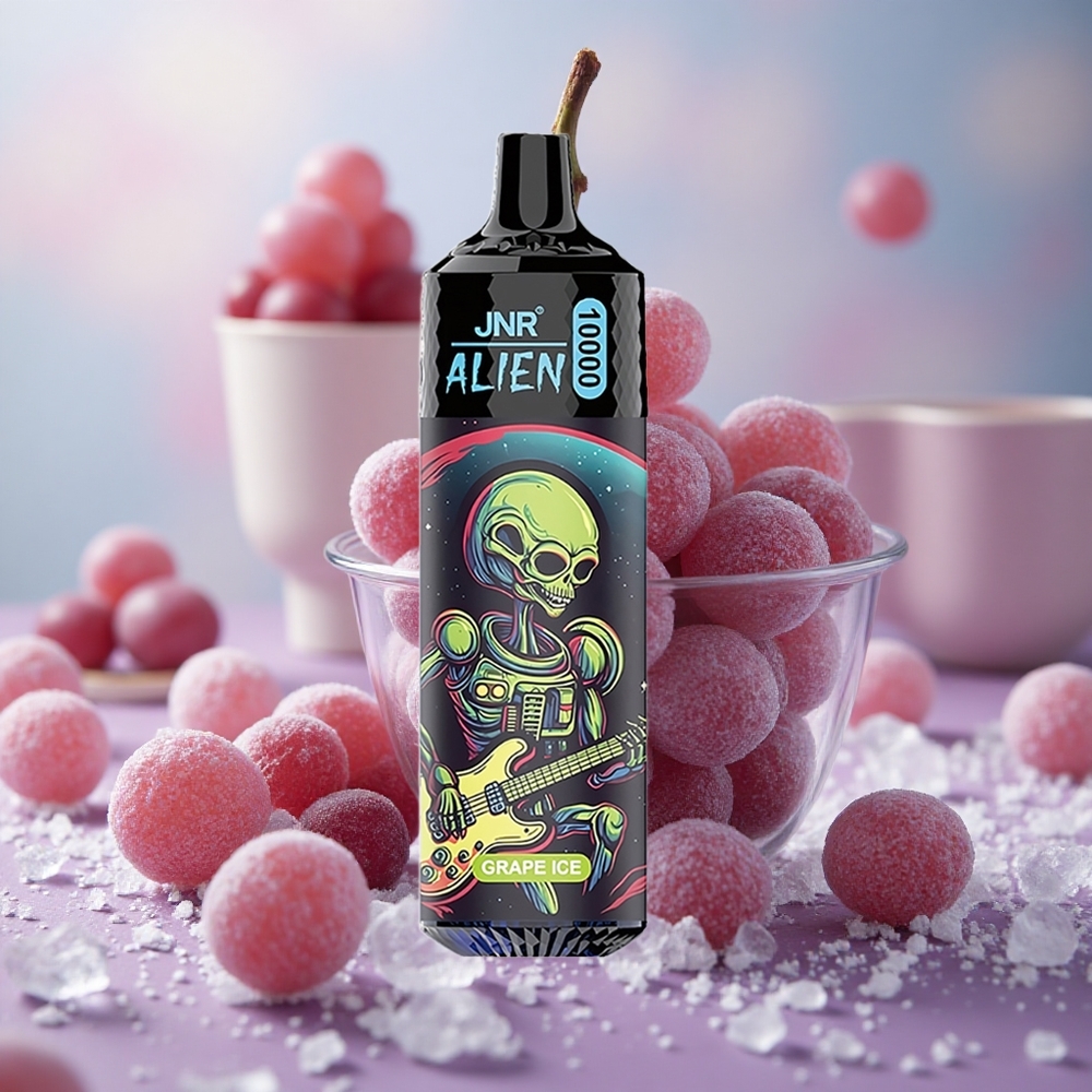Hroznový Led JNR Alien 10000 Puffs 850mAh Baterie 20ml E-liquid velkoobchod Česká Republika