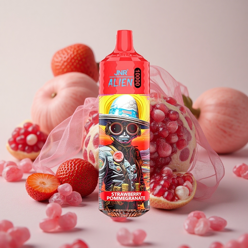 Jahoda Granátové jablko JNR Alien 10000 Puffs 850mAh baterie 20ml náplň velkoobchod Česká Republika