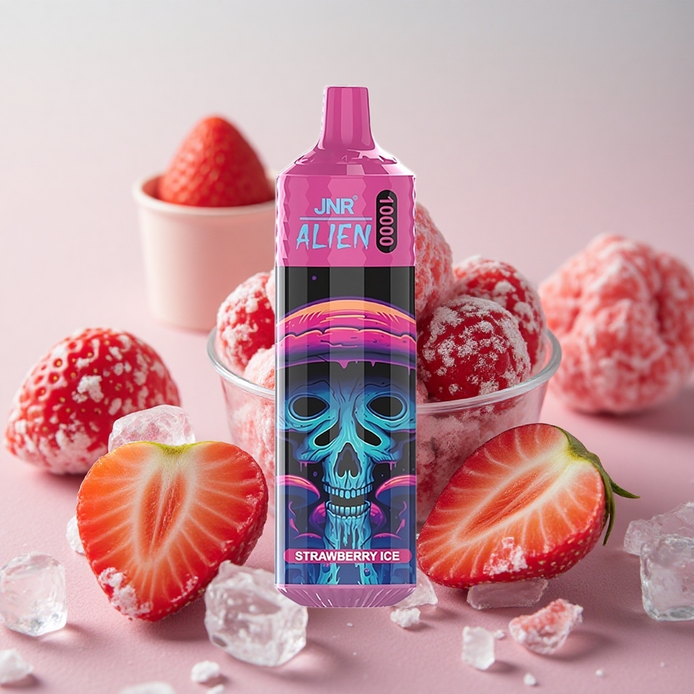 Jahoda Led JNR Alien 10000 Puffs 850mAh Baterie 20ml E-liquid velkoobchod Česká Republika