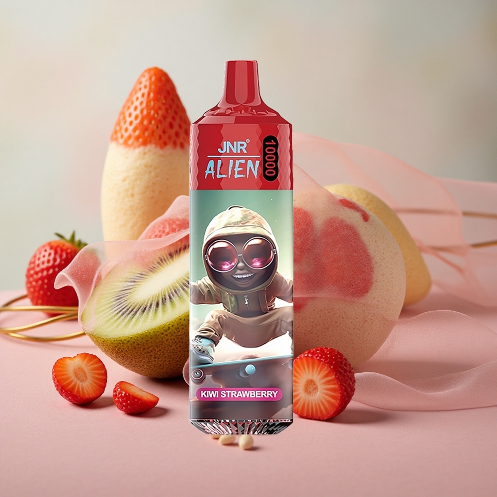 Kiwi Jahoda JNR Alien 10000 Puffs 850mAh Baterie 20ml Náplň velkoobchod Česká Republika