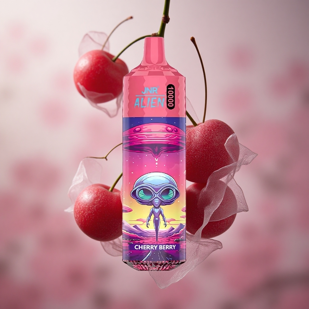 Třešňová Borůvka JNR Alien 10000 Puffs 850mAh Baterie 20ml Tekutina velkoobchod Česká Republika
