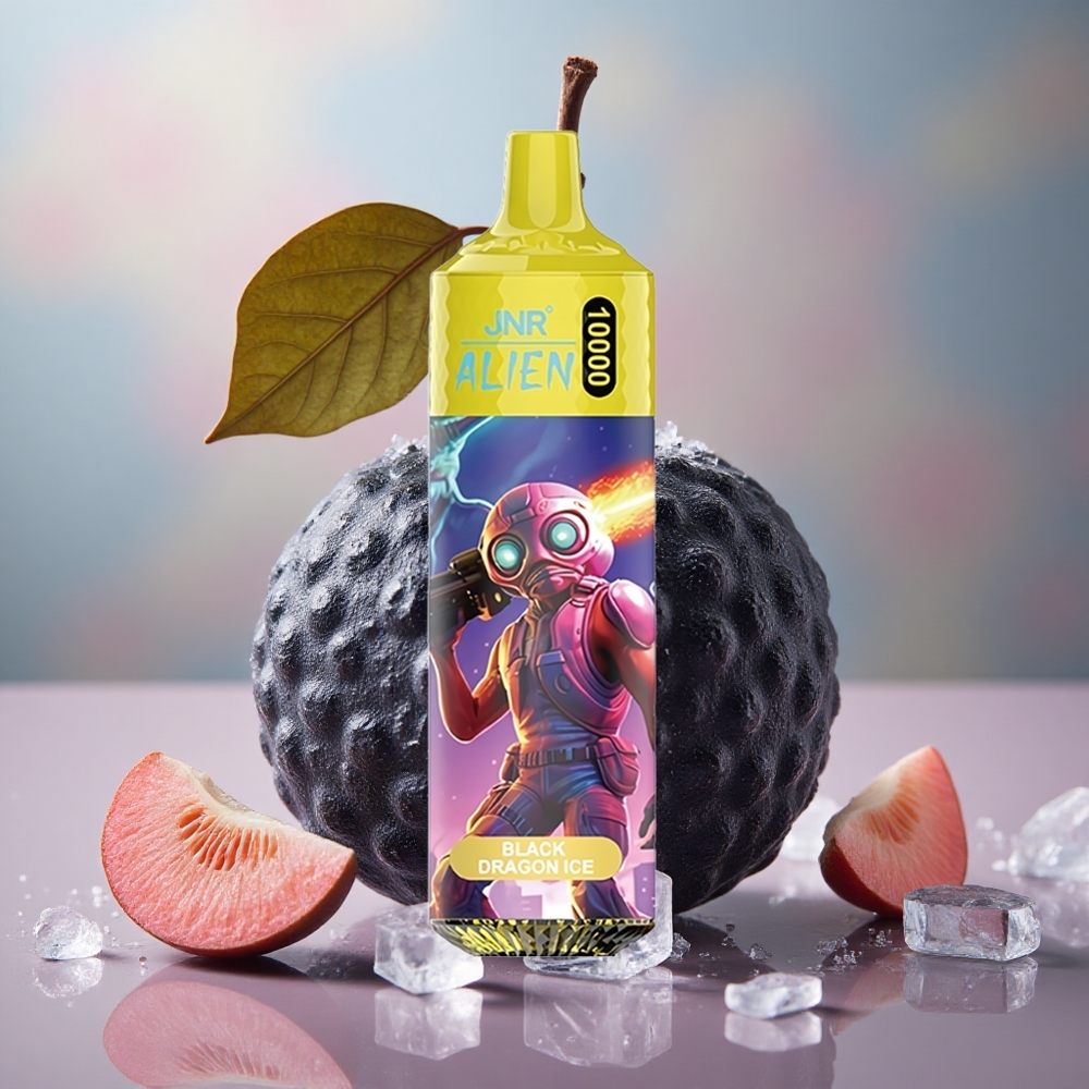 Černý drak led JNR Alien 10000 Puffs 850mAh baterie 1.2 Ohm Mesh Coil velkoobchod Česká Republika