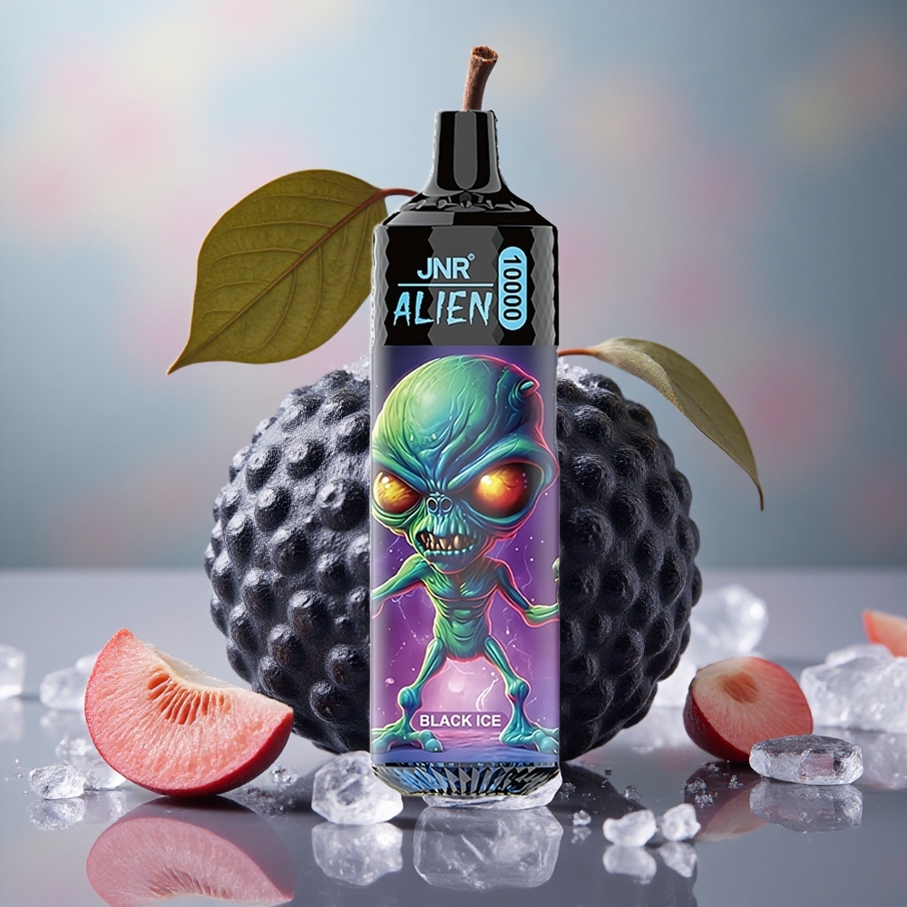 Černý led JNR Alien 10000 Puffs 850mAh Baterie 20ml E-liquid velkoobchod Česká Republika