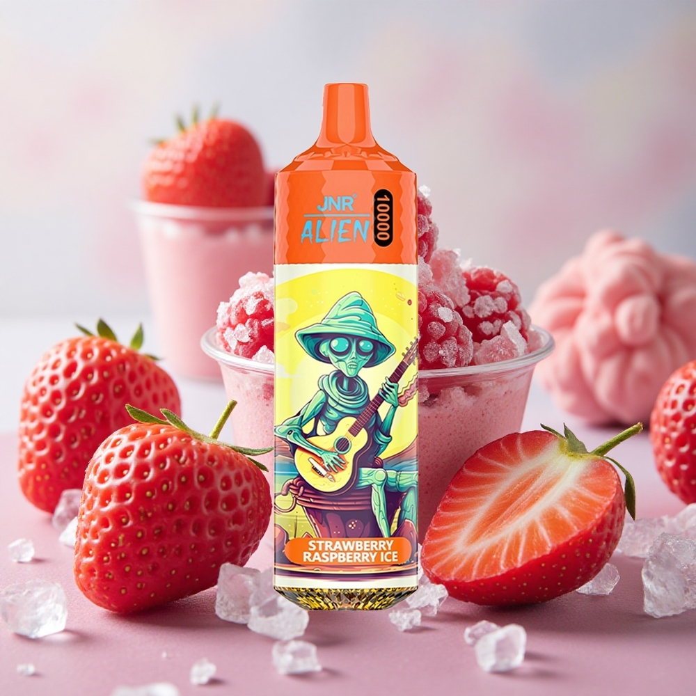 jahoda malinový led JNR Alien 10000 Puffs 850mAh baterie 20ml náplň velkoobchod Česká Republika