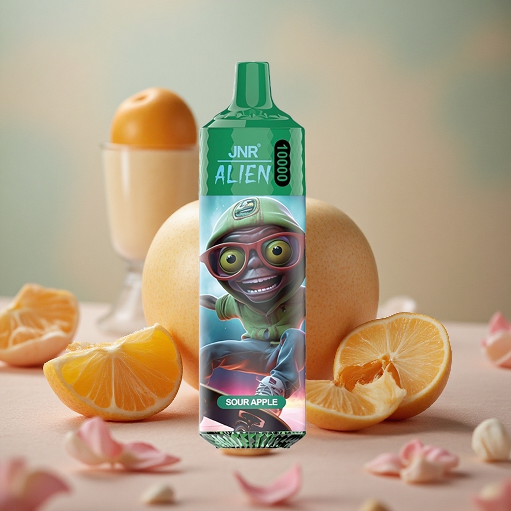 kyselé jablko JNR Alien 10000 Puffs 850mAh baterie 20ml e-liquid velkoobchod Česká Republika