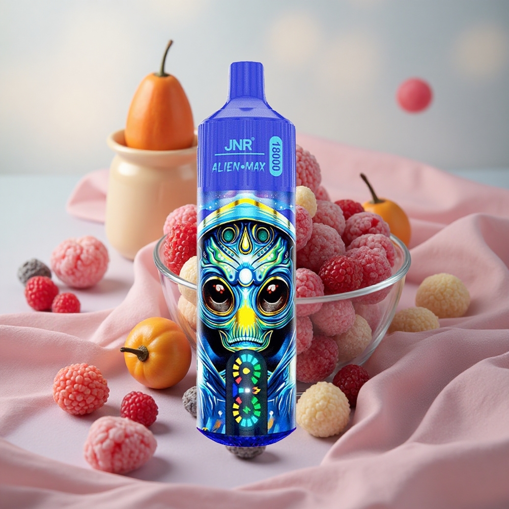Smíšené Bobule JNR Alien Max 18000 Puffs Dual Mesh Coil & Dual Core 28ml E-liquid velkoobchod Česká Republika