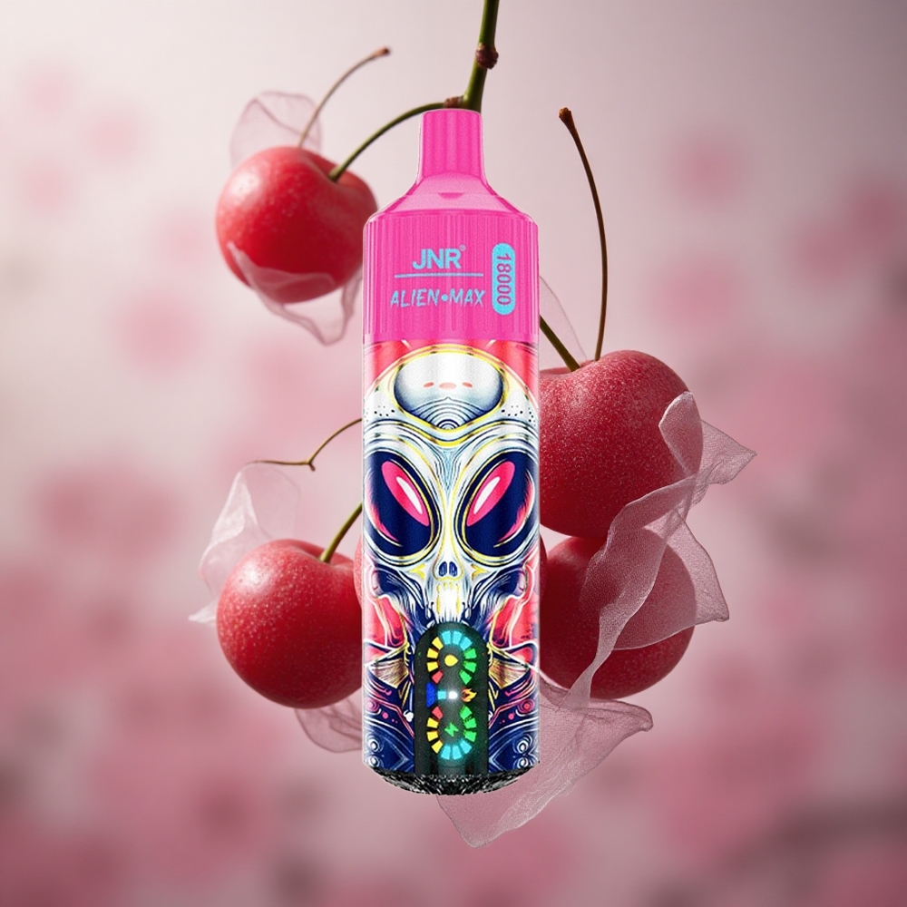 Třešňová Bobule JNR Alien Max 18000 Puffs Dual Mesh Coil & Dual Core 28ml E-liquid velkoobchod Česká Republika