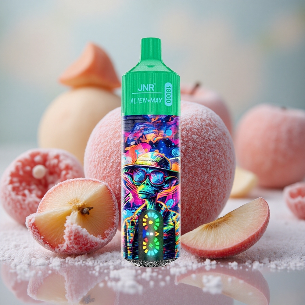Zmražené jablko JNR Alien Max 18000 Puffs Jednorázová Vape Dual Mesh Coil & Dual Core 28ml E-liquid velkoobchod Česká Republika