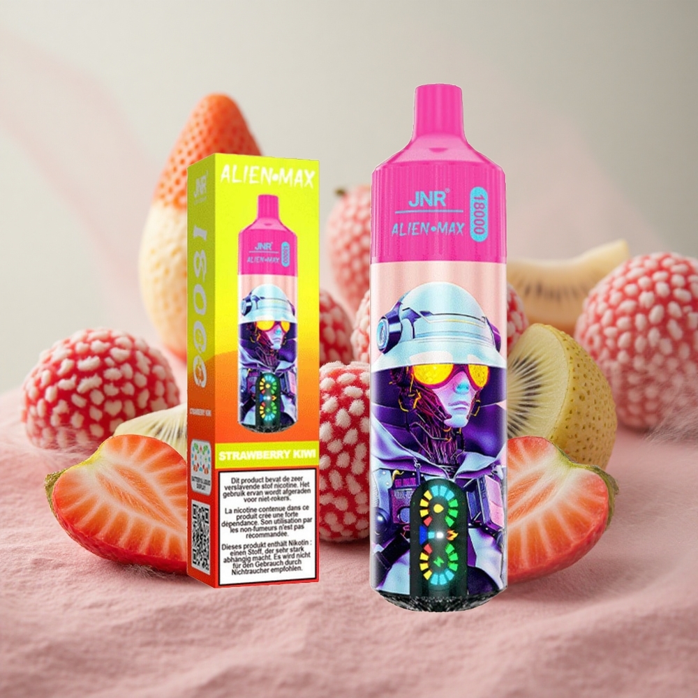 jahoda-kiwi JNR Alien Max 18000 Puffs Dual Mesh Coil & Dual Core 28ml velkoobchod Česká Republika