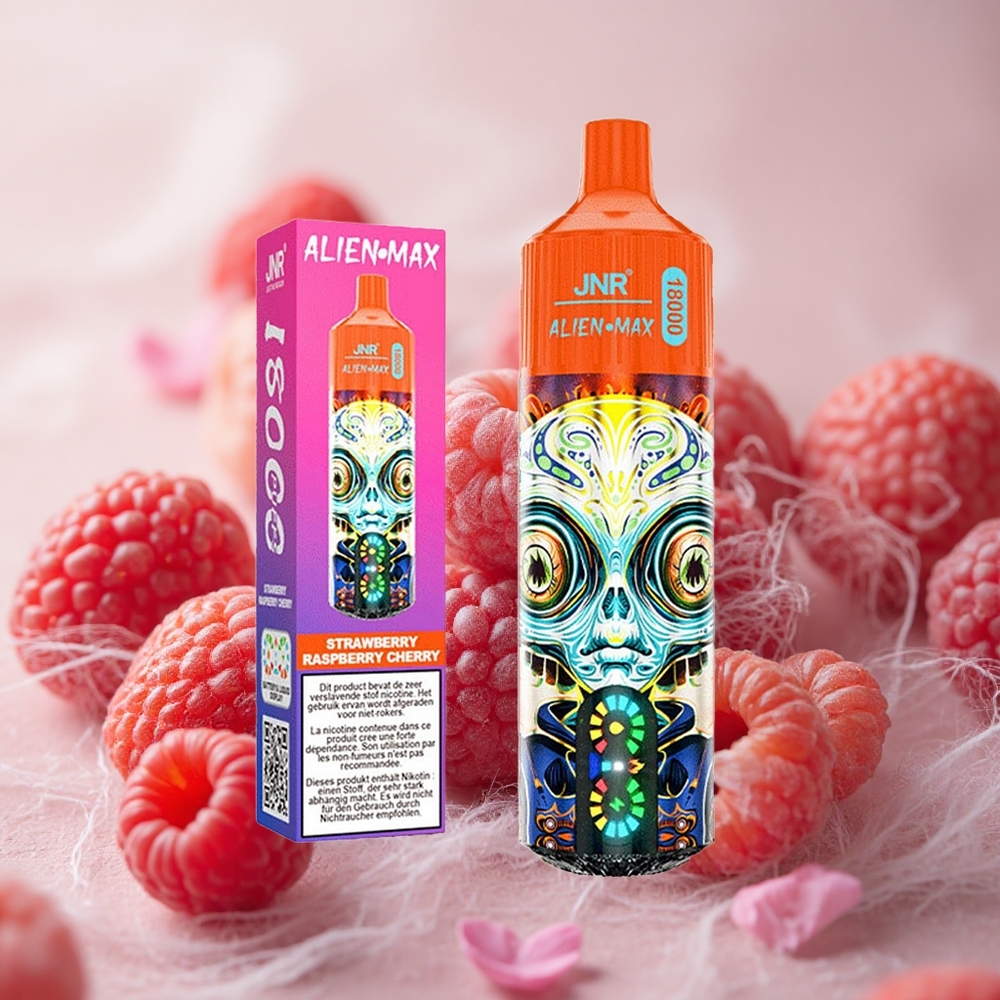 jahoda malina třešeň JNR Alien Max 18000 Puffs 28ml e-liquid 850mAh Battery Capacity velkoobchod Česká Republika