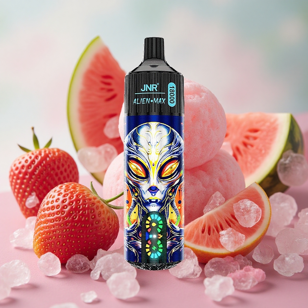 jahoda meloun žvýkačka JNR Alien Max 18000 Puffs 28ml E-kapalina 850mAh baterie velkoobchod Česká Republika