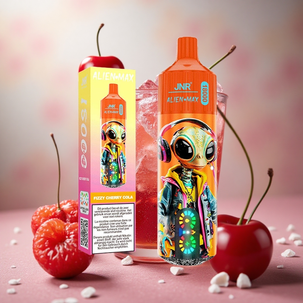 Šumivá Třešňová Kola JNR Alien Max 18000 Puffs 28ml E-liquid 850mAh Battery Capacity velkoobchod Česká Republika