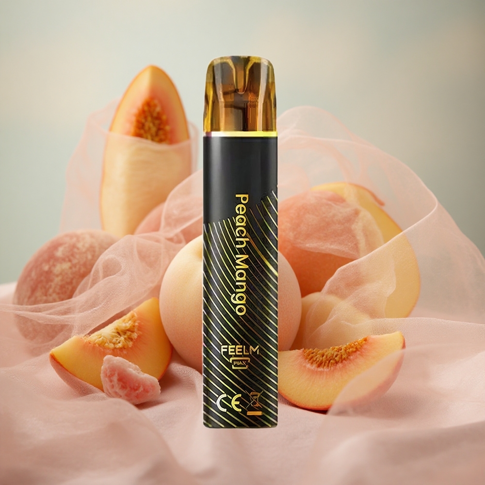Broskvové Mango JNR Black&Golden 600+200 Puffs 550mAh 2ml velkoobchod Česká Republika